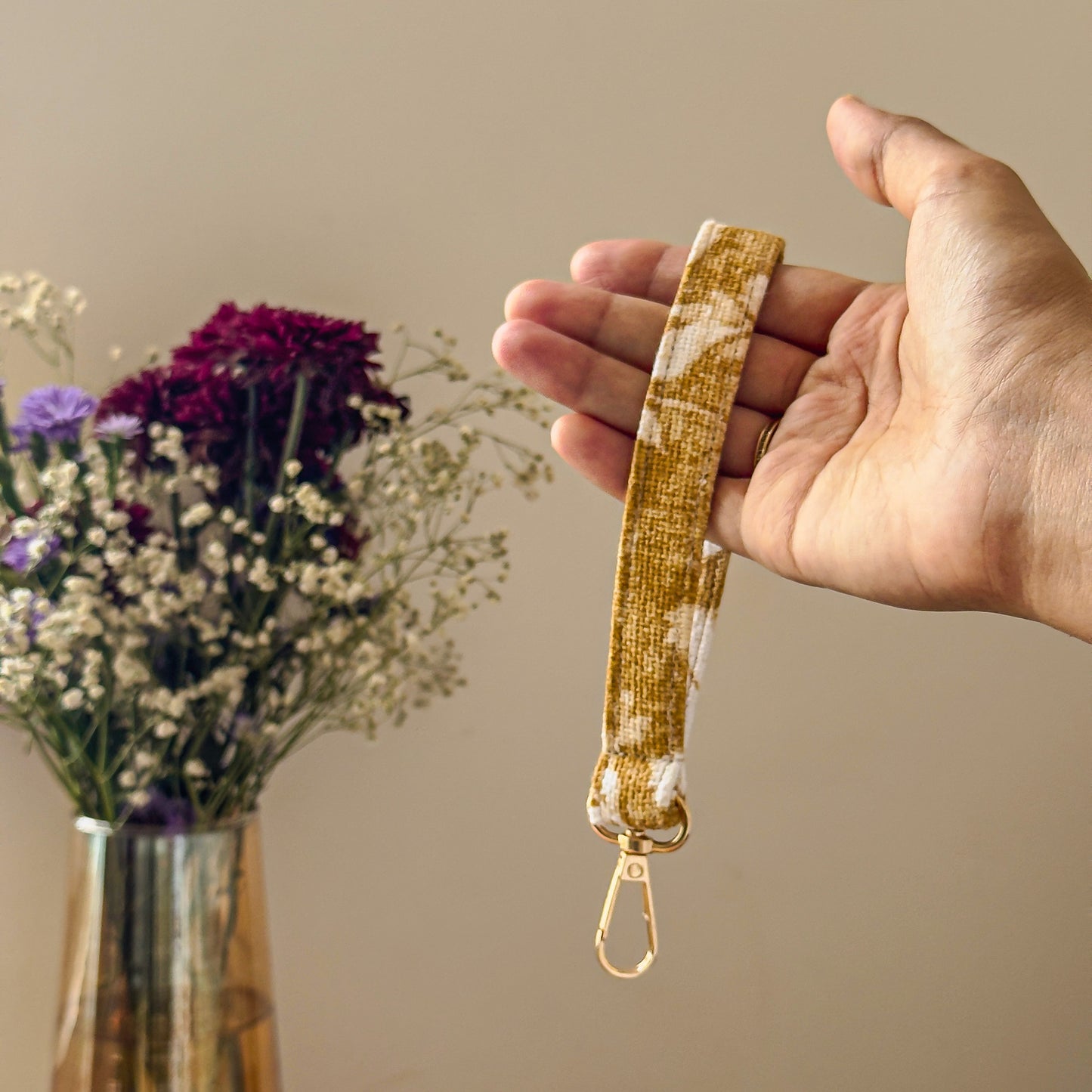 Keychain Wristlet - Golden Meadow