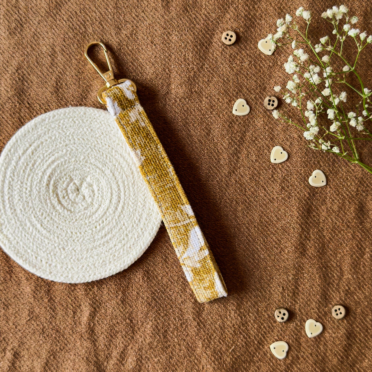 Keychain Wristlet - Golden Meadow